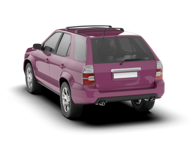 araba beyaz arkaplanda izole edildi.