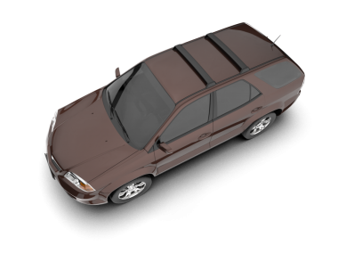 Kahverengi lüks araba beyaz arka planda izole edilmiş.