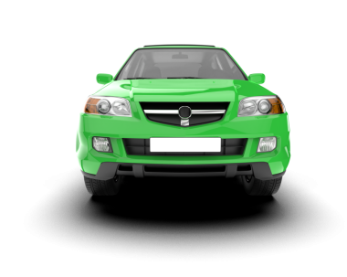 modern araba beyaz üzerine izole