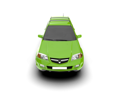 araba beyazda izole edildi