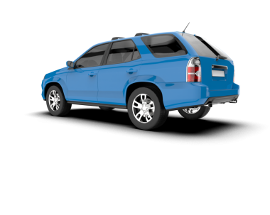 Modern araba. 3d oluşturma