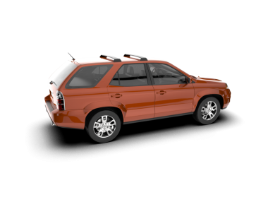 modern araba kırpma yolu ile beyaz arkaplanda izole