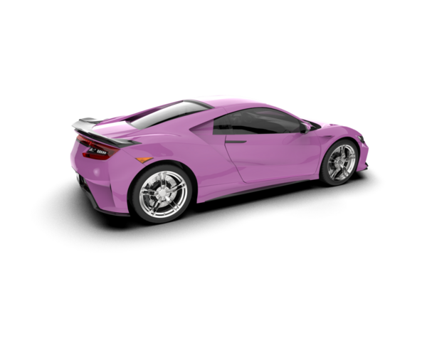 uzun gölgeli modern mor araba