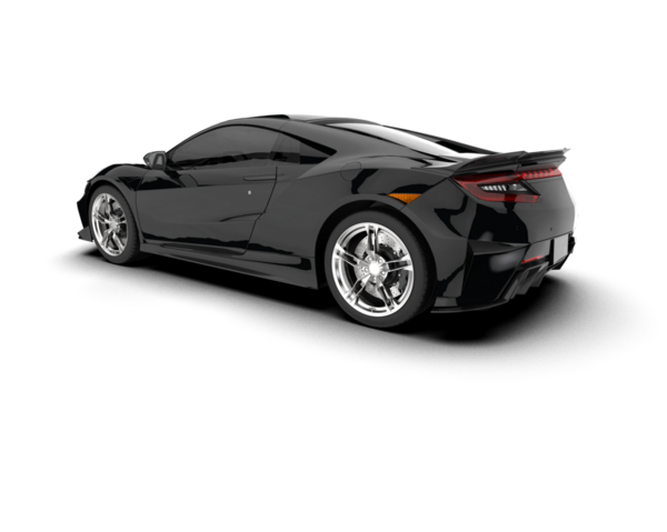 beyaz arka planda modern araba