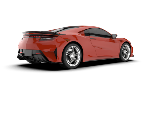 araba kırmızı spor izole vektör gerçekçi illüstrasyon.