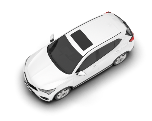 araba beyazda izole edildi