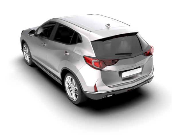 Boş arkaplanı olan bir araba