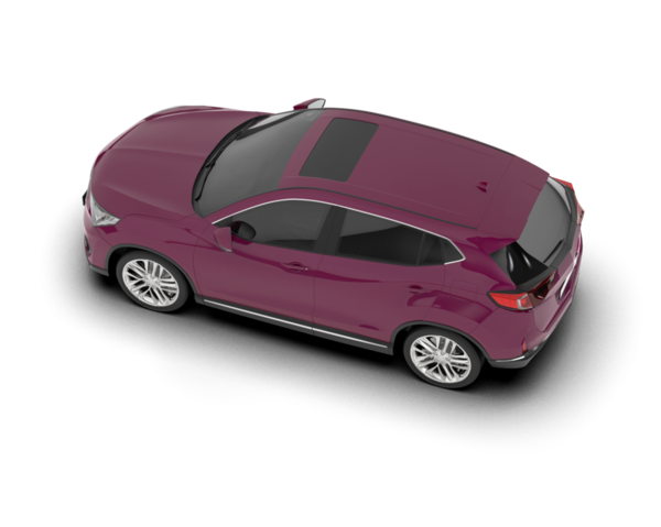 Pembe araba beyaz arka plan üzerinde izole