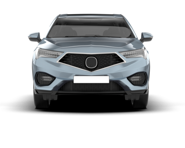 Araba beyaz bir araçla izole edilmiş. 3d oluşturma -