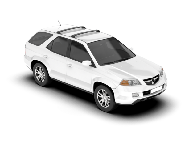 gerçekçi beyaz araba vektör illüstrasyonu