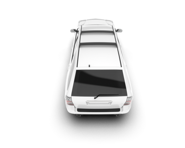 Beyaz arkaplandaki araba