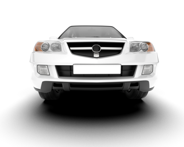 modern araba beyaz üzerine izole