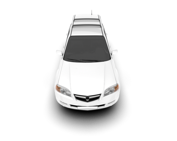 araba beyaz arkaplanda izole edildi