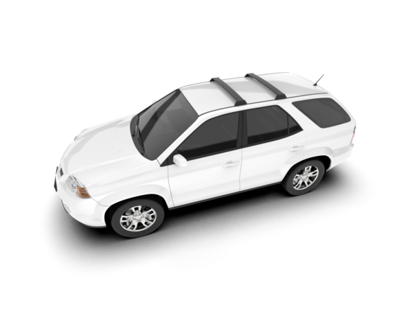 gerçekçi beyaz araba vektörü.