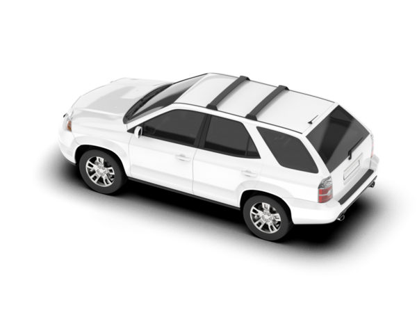 beyaz araba yan görünümü