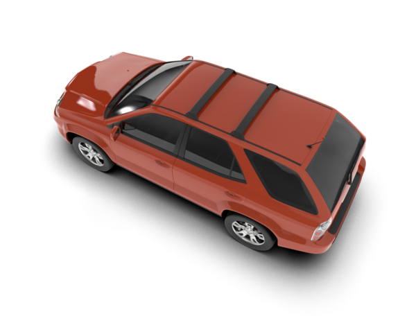 Beyaz arkaplanı olan kırmızı araba