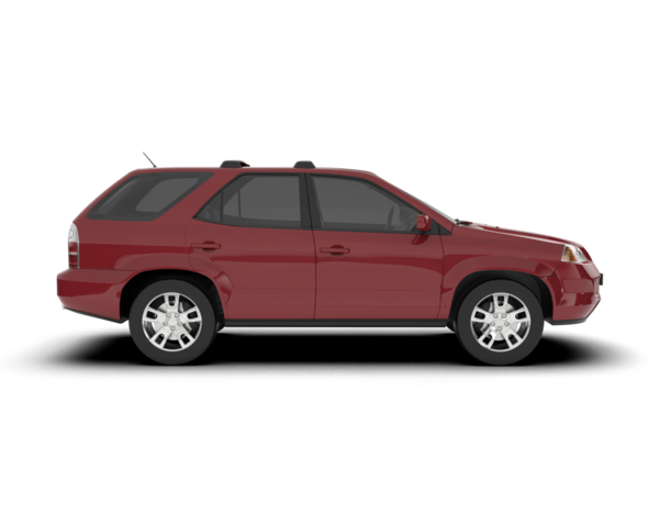 Kırmızı SUV arabası. vektör illüstrasyonu