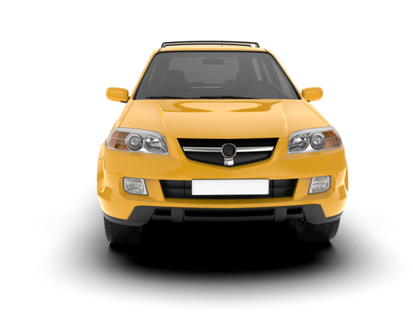 Gerçekçi SUV ön görüş. vektör illüstrasyonu