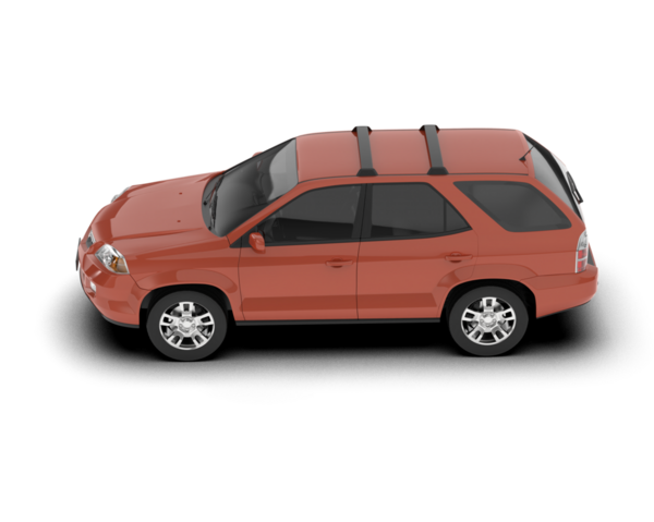 Beyaz arka planda bir araba. 3 Boyutlu Hazırlama