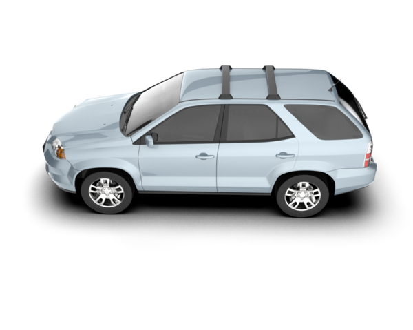 modern araba beyaz arka planda 3 boyutlu izole edilmiş.