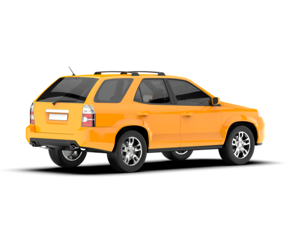 Beyaz arka planda izole edilmiş gerçekçi modern araba. 3d oluşturma