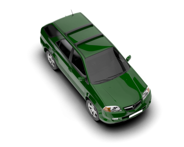 yeşil arka planda araba