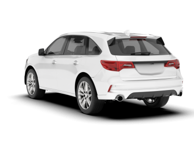 beyaz çizgili modern araba