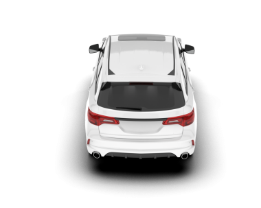 araba beyaz arkaplanda izole edildi