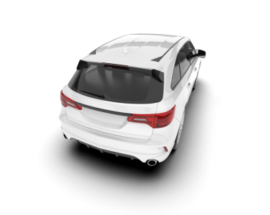 gerçekçi SUV aracı arka planda izole edildi