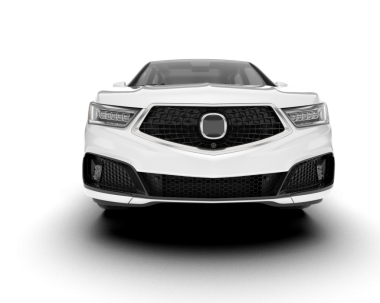 Araba beyaz arka planda izole edilmiş. 3 Boyutlu Hazırlama