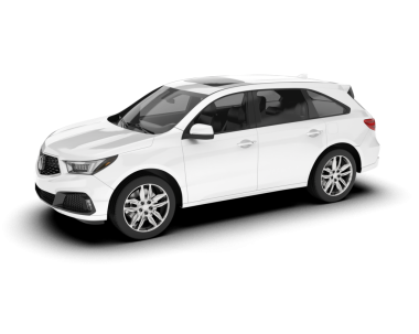 Beyaz arka planda izole edilmiş beyaz araba