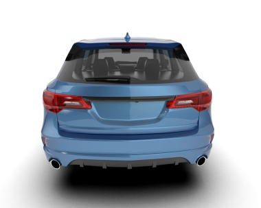 Stüdyo ortamında markasız bir SUV 'un 3 boyutlu çizimi