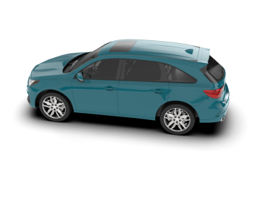 Modern SUV arabası. 3d oluşturma