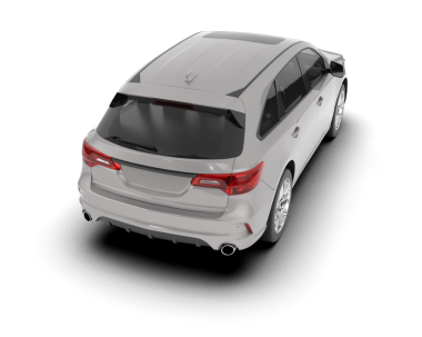 Araba beyazda izole edilmiş. 3d oluşturma