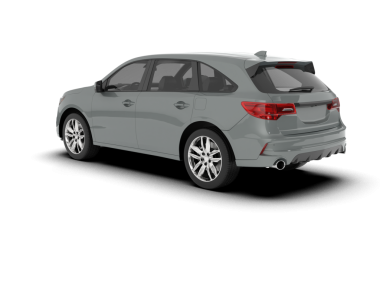 Beyaz arka planda bir araba. yüksek kalite. 3d illüstrasyon