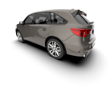 modern araba arka planda 3 boyutlu görüntüleme ile izole edildi - illüstrasyon