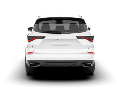 Modern SUV yan görünümü beyaz arka planda izole edildi. 3d oluşturma