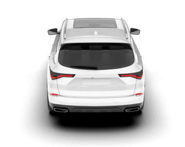 modern araba beyaz arkaplanda izole edildi