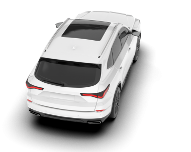 beyaz modern araba beyaz arka planda izole - ön görünüm