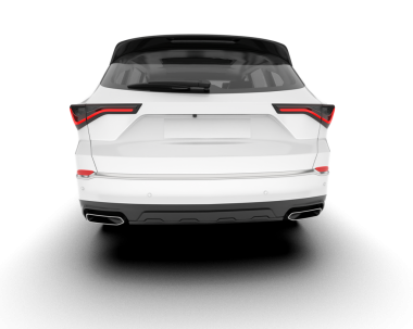 gerçekçi araba arkası görünümü