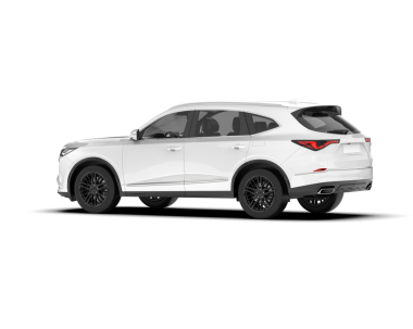 Beyaz arka planı olan modern bir araba. yüksek kaliteli resimleme