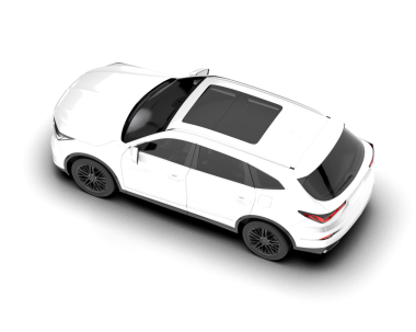 araba beyaz arkaplanda izole edildi