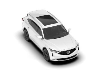 Modern araba arka planda izole edilmiş. 3D görüntüleme - illüstrasyon