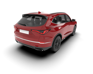 Modern araba. Ön manzara. 3 Boyutlu Hazırlama.