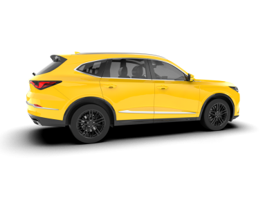 Arka planda izole edilmiş gerçekçi bir SUV aracı. 3D görüntüleme - illüstrasyon