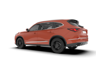 Modern SUV beyaz arka planda izole edildi. 3d oluşturma