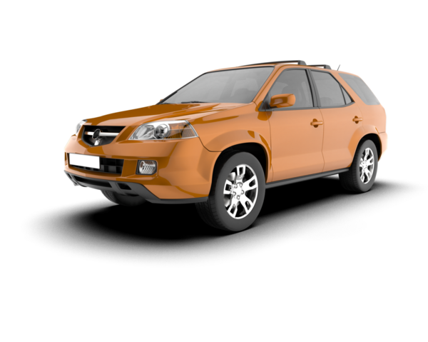 Modern araba beyaz arka planda izole edilmiş. 3 boyutlu - 3 boyutlu.