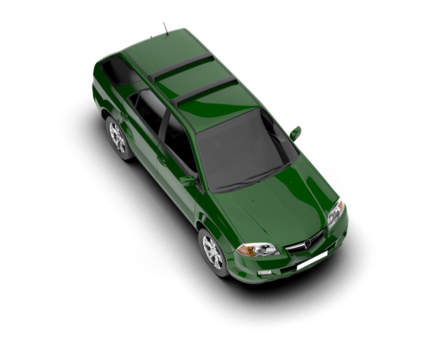 yeşil arka planda araba