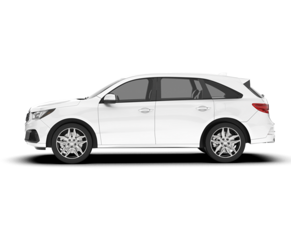 modern beyaz araba yan görünümü