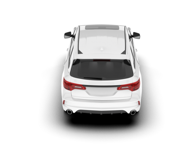 araba beyaz arkaplanda izole edildi